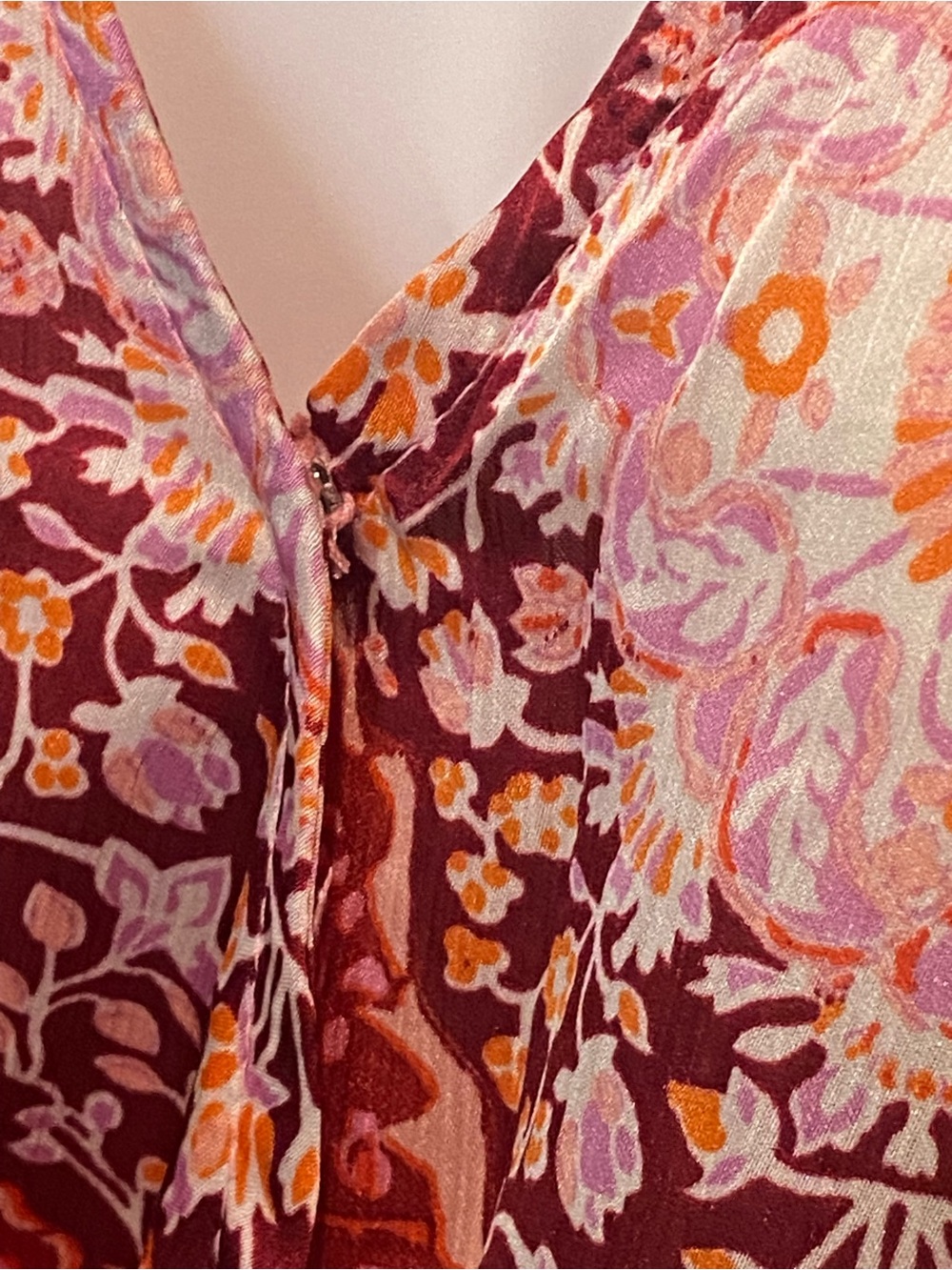 Easel NWT Boho Patchwork Cropped Surplice Sleeveless Top Womens Size Large - Picture 6 of 9